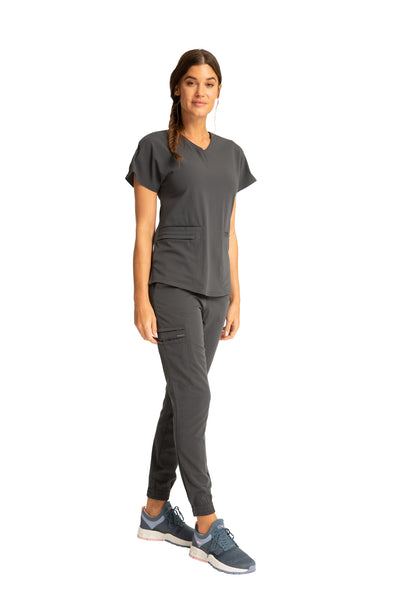 Pewter - Cherokee Euphoria V-Neck Top
