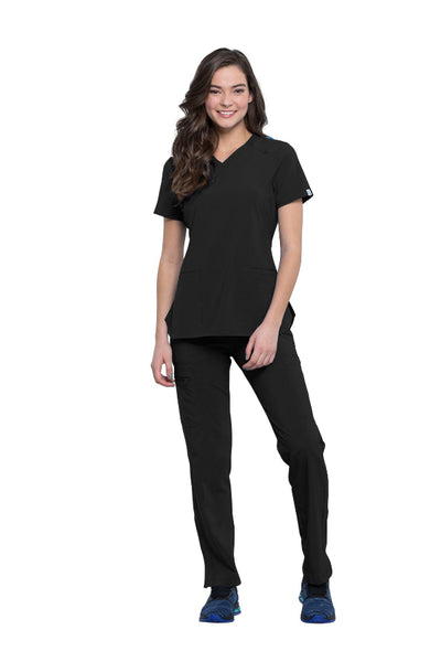 Black - Cherokee Infinity V-Neck Top