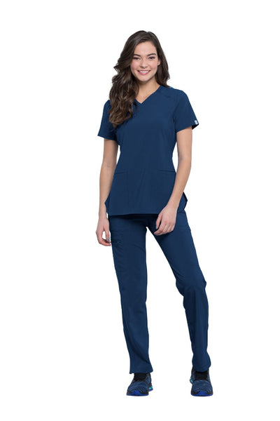 Navy - Cherokee Infinity V-Neck Top