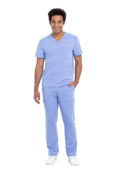 Ciel Blue - Cherokee Euphoria Men's V-Neck Top