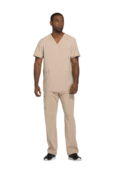 Khaki - Cherokee Infinity Men's V-Neck Top