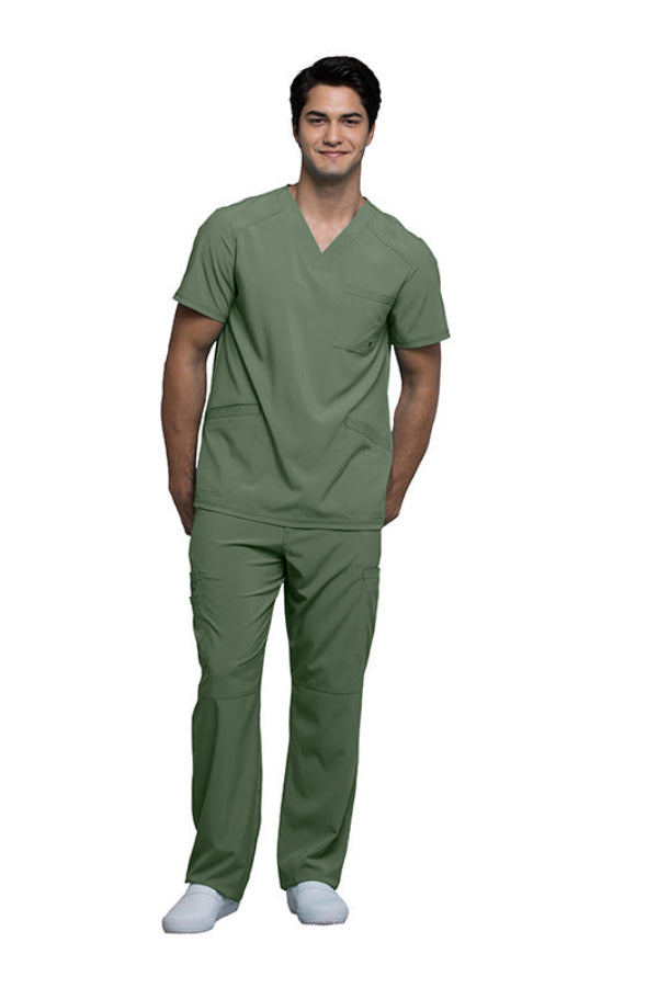 Olive - Cherokee Infinity Men's V-Neck Top