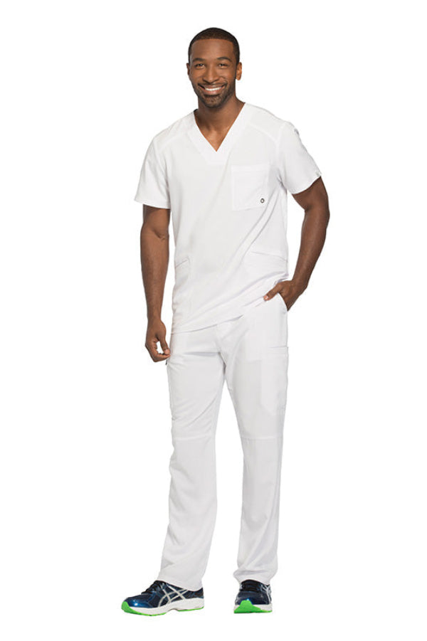 White - Cherokee Infinity Men's V-Neck Top