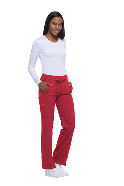 Red - Dickies Dynamix Mid Rise Drawstring Pant