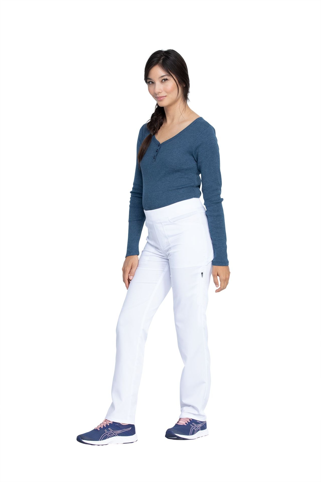 White - Dickies Balance Mid Rise Pull On Pant