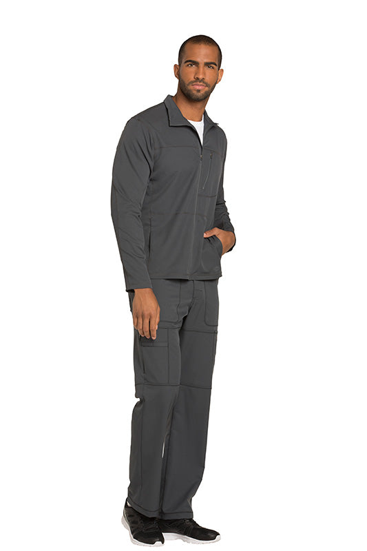Pewter - Dickies Dynamix Men's Zip Front Warm Up Jacket