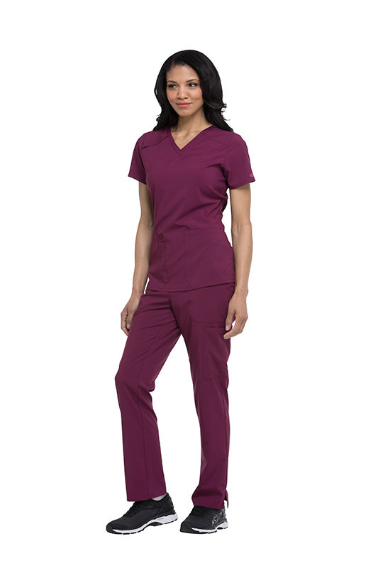 Wine - Dickies EDS Essentials V-Neck Top