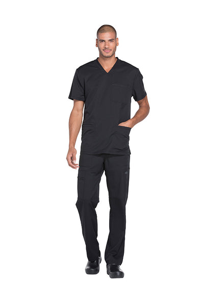 Black - Dickies Dynamix Men's V-Neck Top