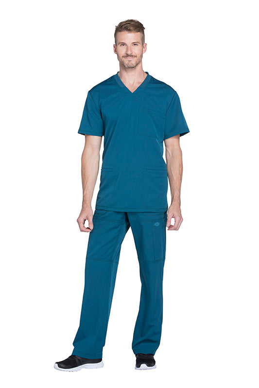 Caribbean Blue - Dickies Dynamix Men's V-Neck Top