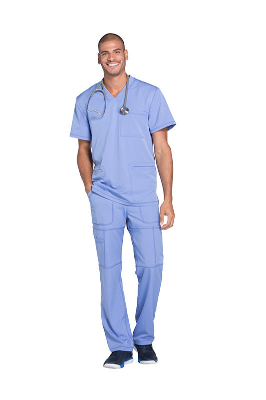 Ciel Blue - Dickies Dynamix Men's V-Neck Top