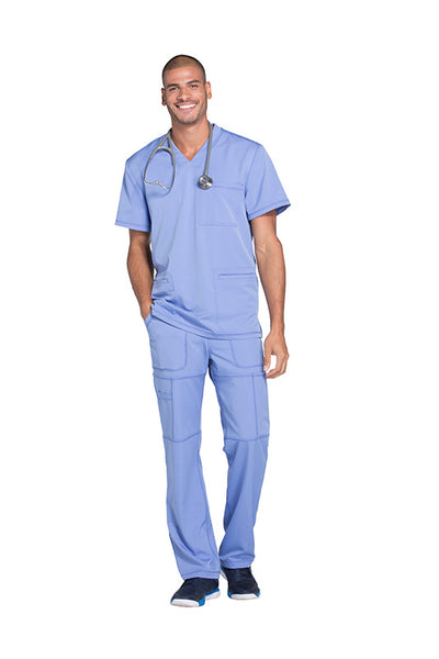 Ciel Blue - Dickies Dynamix Men's V-Neck Top