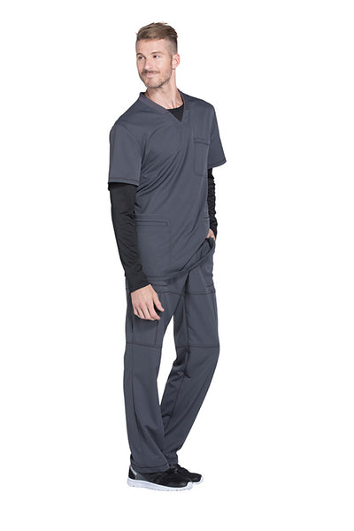 Pewter - Dickies Dynamix Men's V-Neck Top