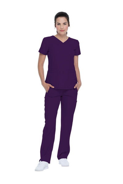 Eggplant - Dickies Dynamix V-Neck Top