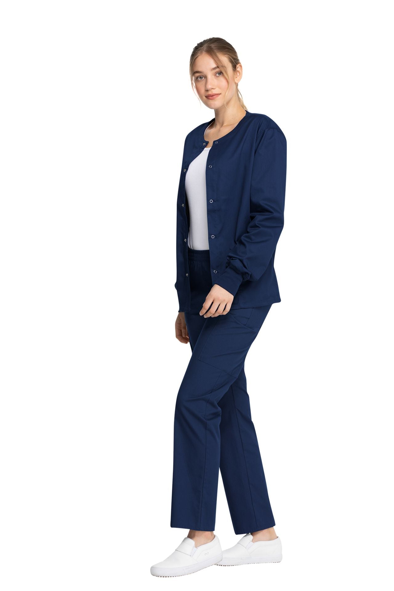 Navy - Genuine Dickies Industrial Strength Unisex Snap Front Jacket