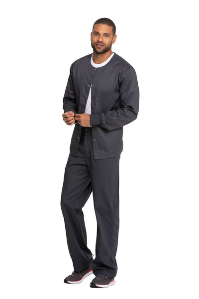 Pewter - Genuine Dickies Industrial Strength Unisex Snap Front Jacket