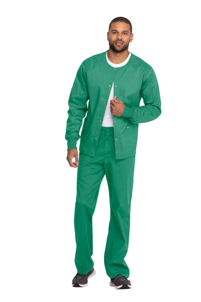 Surgical Green - Genuine Dickies Industrial Strength Unisex Snap Front Jacket