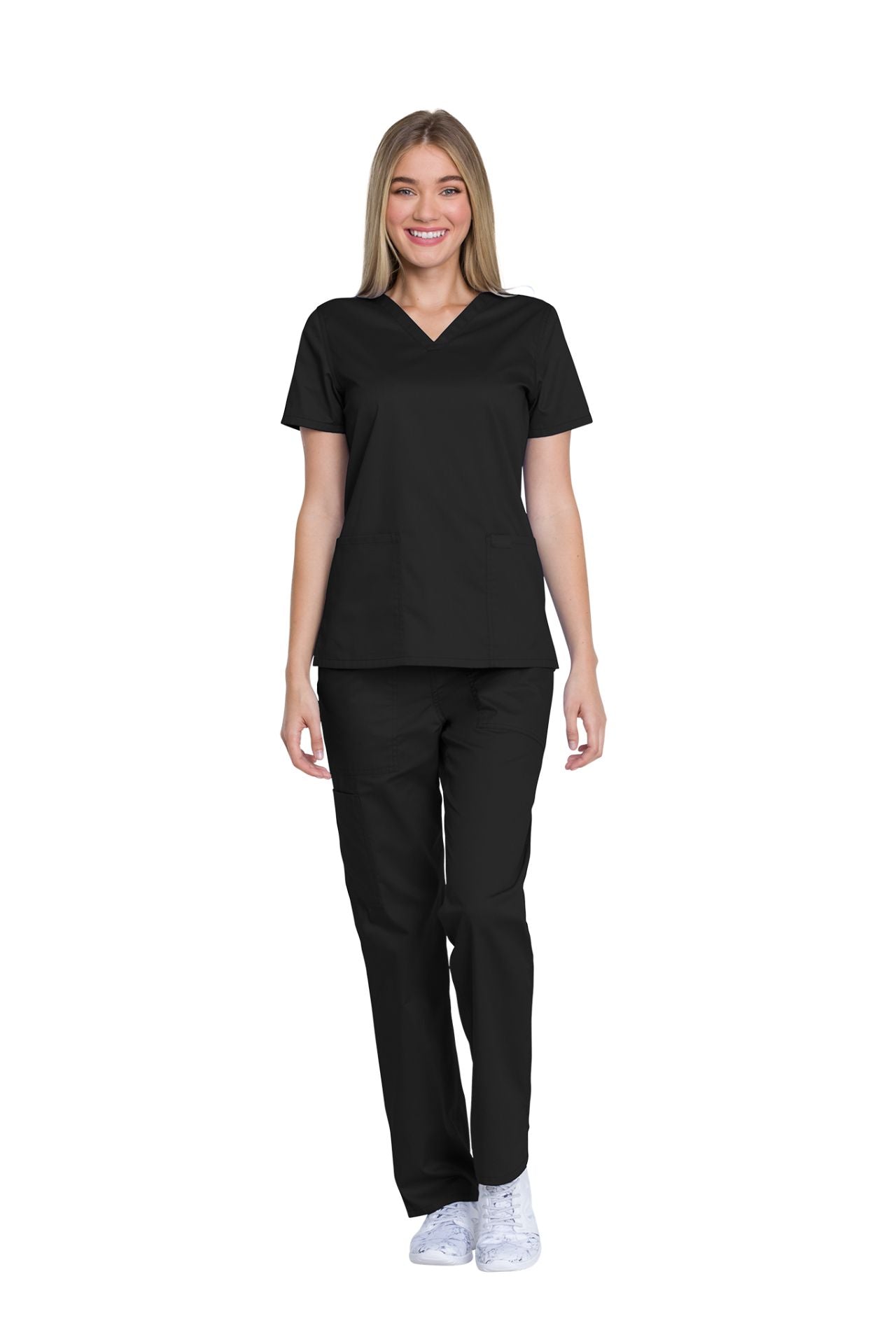 Black - Genuine Dickies Industrial Strength V-Neck Top
