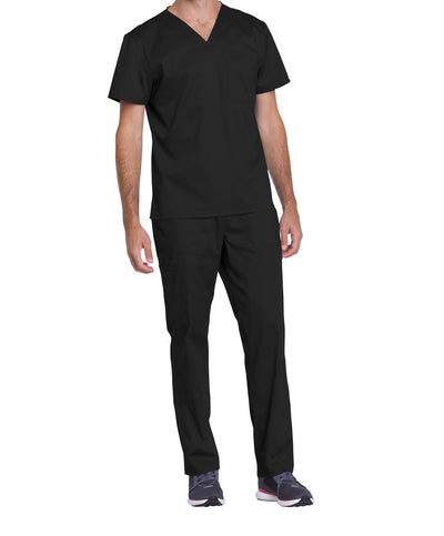 Black - Genuine Dickies Industrial Strength Unisex V-Neck Top (1 Pocket)