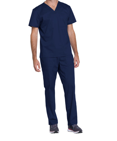 Navy - Genuine Dickies Industrial Strength Unisex V-Neck Top (1 Pocket)
