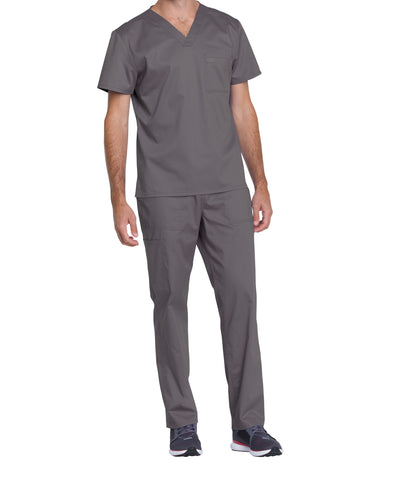 Pewter - Genuine Dickies Industrial Strength Unisex V-Neck Top (1 Pocket)