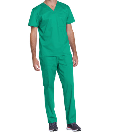 Surgical Green - Genuine Dickies Industrial Strength Unisex V-Neck Top (1 Pocket)