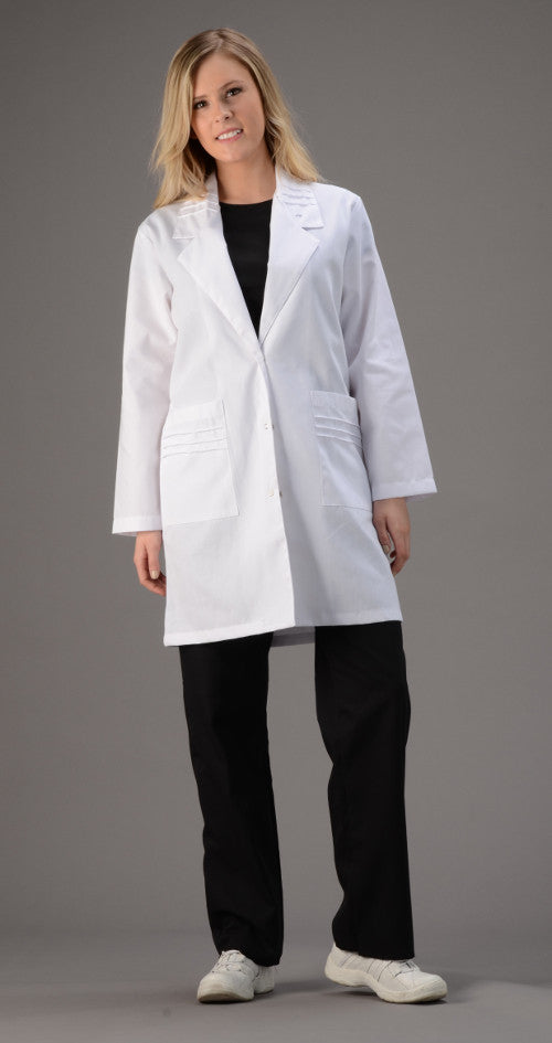 White - Avida Lab Coats 36" Women's Lab Coat