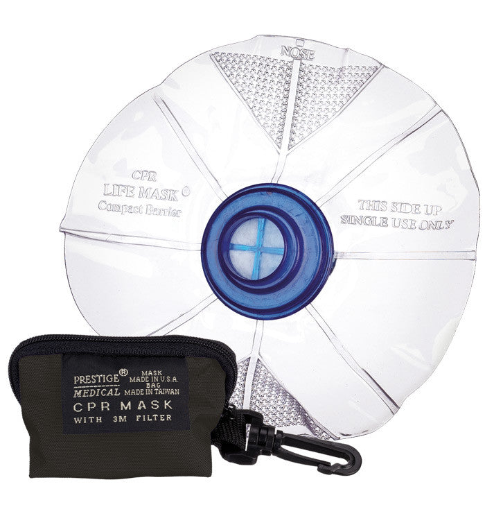 Black - Prestige Medical CPR LifeMask in Keychain Bag