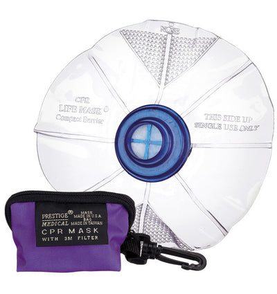 Purple - Prestige Medical CPR LifeMask in Keychain Bag