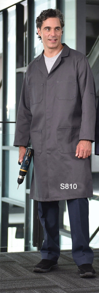 Charcoal - Premium Uniforms Poly Cotton Shop Coat