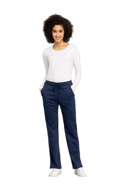 Navy - Cherokee Workwear Revolution Mid Rise Drawstring Pant