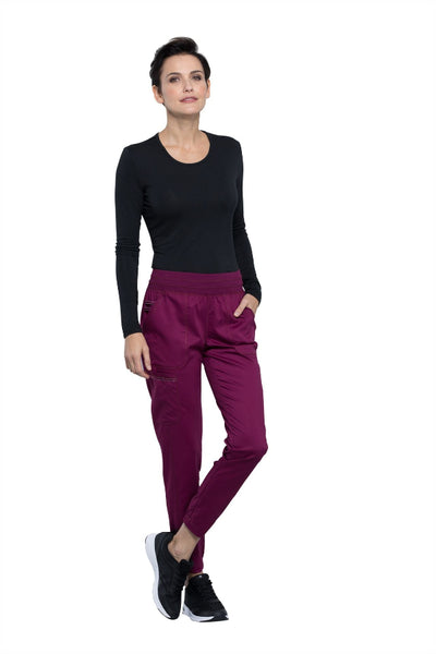 Wine - Cherokee Workwear Revolution Natural Rise Jogger