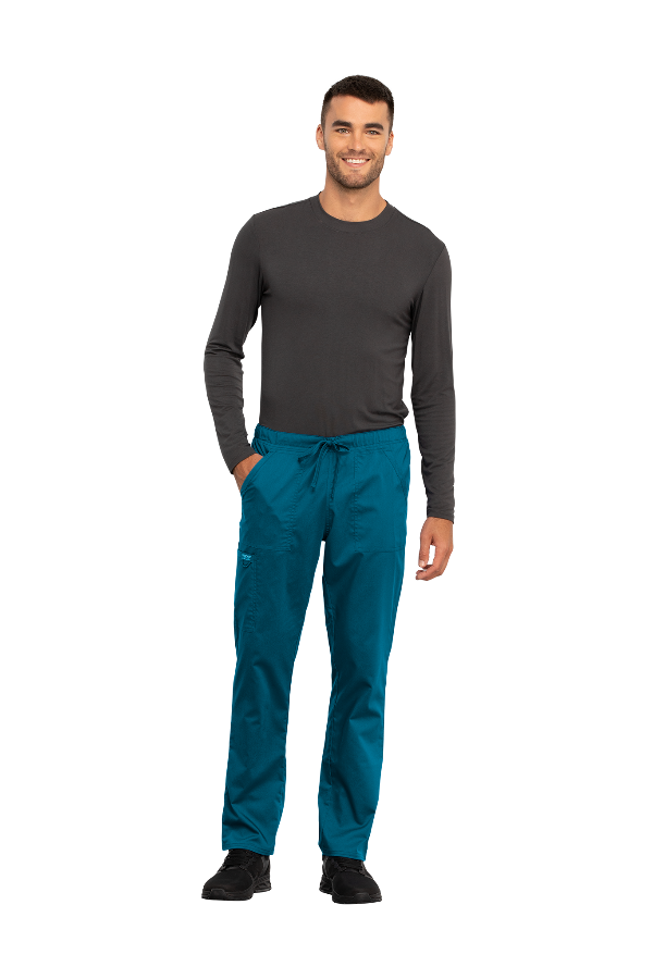 Caribbean Blue - Cherokee Workwear Revolution Unisex Drawstring Cargo Pant