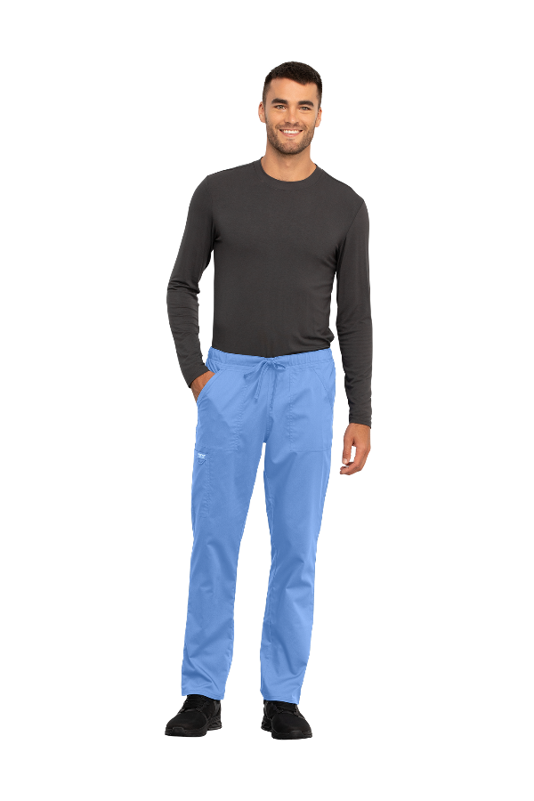 Ciel Blue - Cherokee Workwear Revolution Unisex Drawstring Cargo Pant