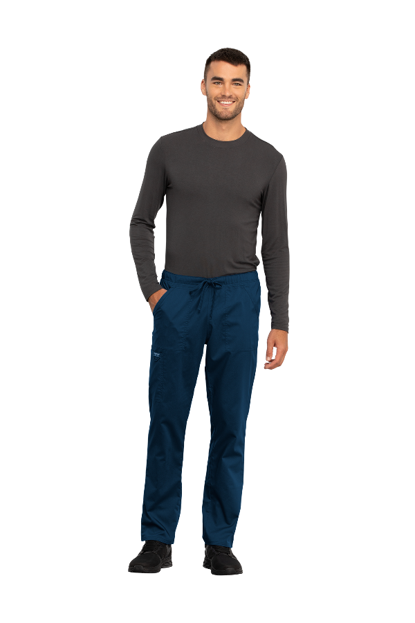 Navy - Cherokee Workwear Revolution Unisex Drawstring Cargo Pant