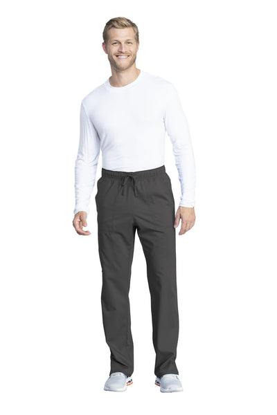 Pewter - Cherokee Workwear Revolution Tech Unisex Mid Rise Drawstring Pant
