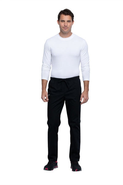 Black - Cherokee Workwear Professionals Pocketless Drawstring Pant