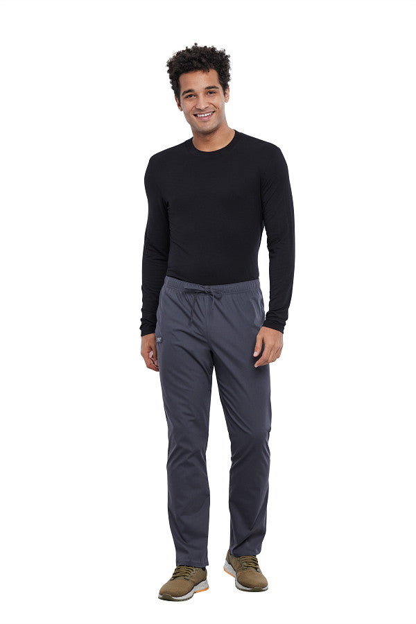 Pewter - Cherokee Workwear Professionals Pocketless Drawstring Pant
