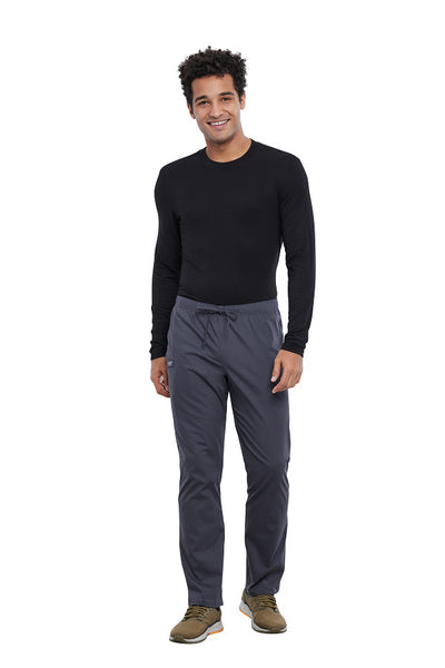 Pewter - Cherokee Workwear Professionals Pocketless Drawstring Pant