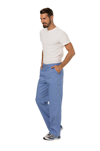 Ciel Blue - Cherokee Workwear Revolution Men's Fly Front Cargo Pant