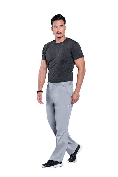 Grey - Cherokee Workwear Revolution Men's Fly Front Cargo Pant