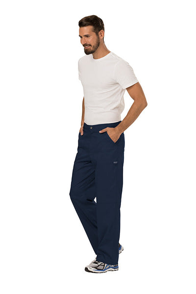 Navy - Cherokee Workwear Revolution Men's Fly Front Cargo Pant