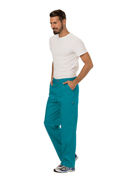 Teal Blue - Cherokee Workwear Revolution Men's Fly Front Cargo Pant