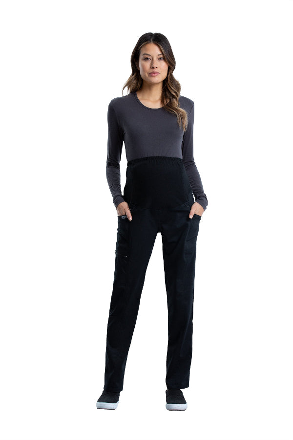 Black - Cherokee Workwear Revolution Maternity Pull On Pant