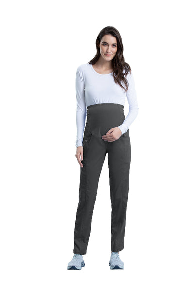 Pewter - Cherokee Workwear Revolution Maternity Pull On Pant