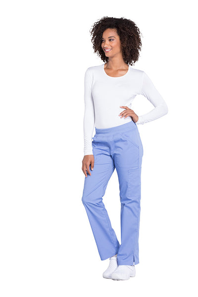 Ciel - Cherokee Workwear Professionals Mid Rise Pull On Cargo Pant