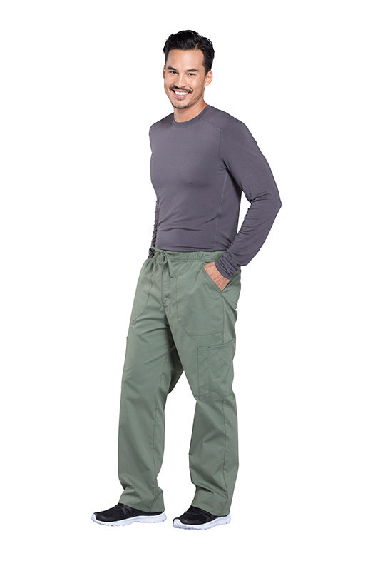 Olive - Cherokee Workwear Professionals Men's Fly Front Cargo Pant