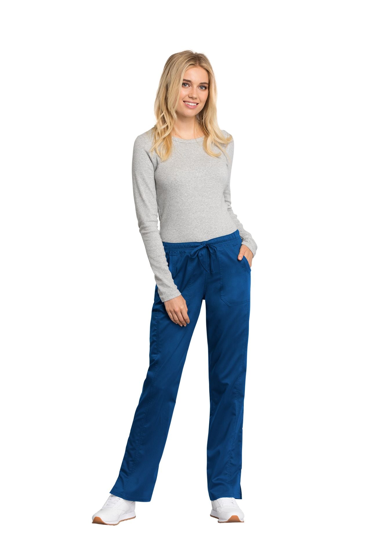 Royal - Cherokee Workwear Revolution Tech Mid Rise Drawstring Pant