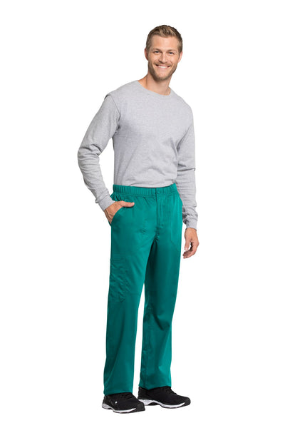 Teal Blue - Cherokee Workwear Revolution Tech Men's Fly Front Cargo Pant