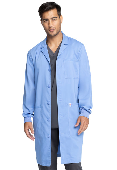 Ciel Blue - Cherokee Workwear Revolution Tech 40” Unisex Antimicrobial Fluid Barrier Lab Coat