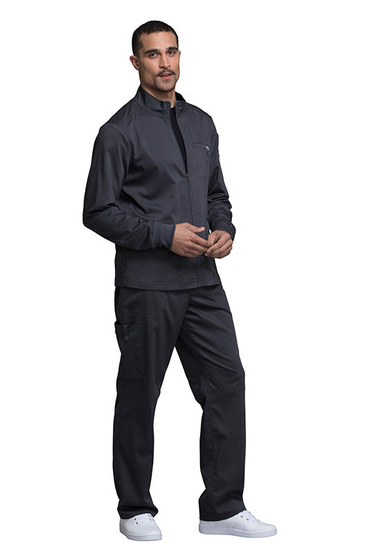 Pewter - Cherokee Workwear Revolution Men's Zip Front Jacket